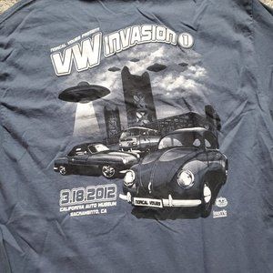 NorCal VW INVASION Sacramento 2012 Men's T Shirt Medium NEW Back Graphics